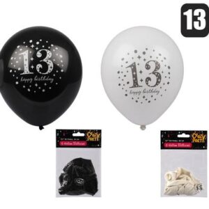 Balloons helium 6pc milestone 13 f-01