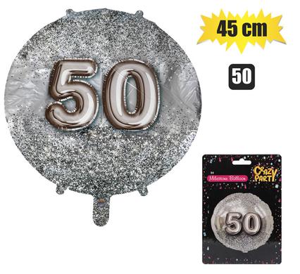 Balloon helium foil ms 50 45cm f-01
