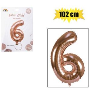 Balloon helium foil rose g 6 102cm f-04