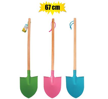 Garden kids curved spade 67cm asstd