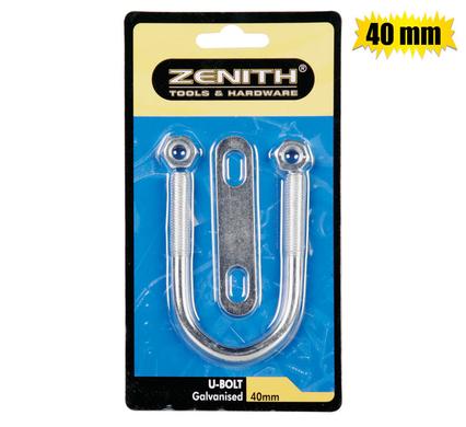 U-bolt galvanised 40mm