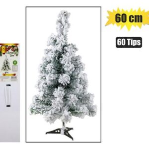 Xmas tree 60cm green (60 tips) w/snow