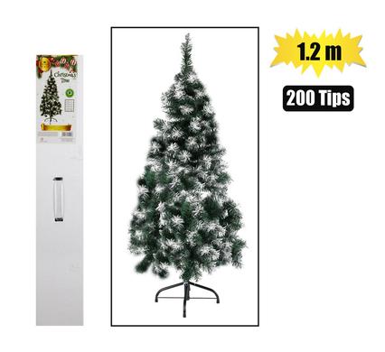 Xmas tree 1.2m green (200 tips) frosted