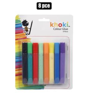 Art+craft glue colour 8pc asst