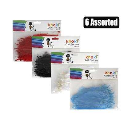 Art+craft accessories feathers 50pce