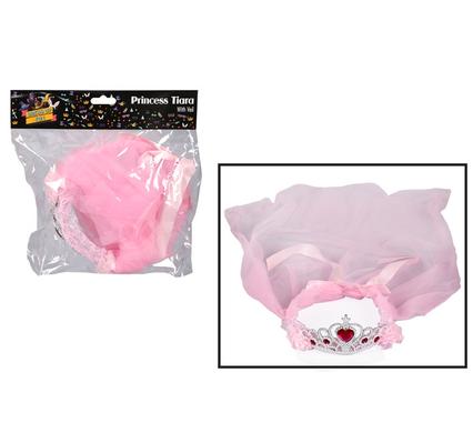 Dress up princess tiara with veil
