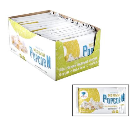 Snack bb popcorn scrm&chives 100g