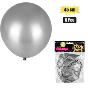 Balloons giant 6pc silver f-02