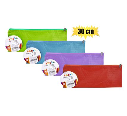 Pencil case/file pocket satin 30x11cm