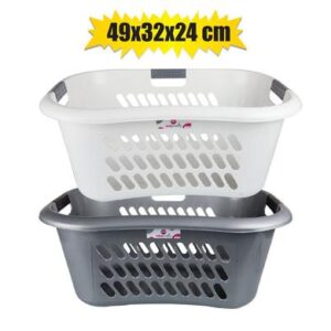 Laundry basket plastic 49x24x32cm