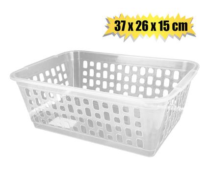 Basket pl natural 37x26x15cm