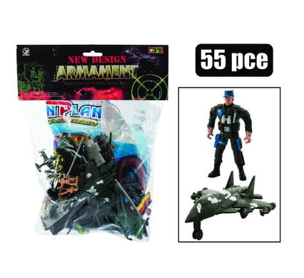 Boys playset figurine combat set 55pc